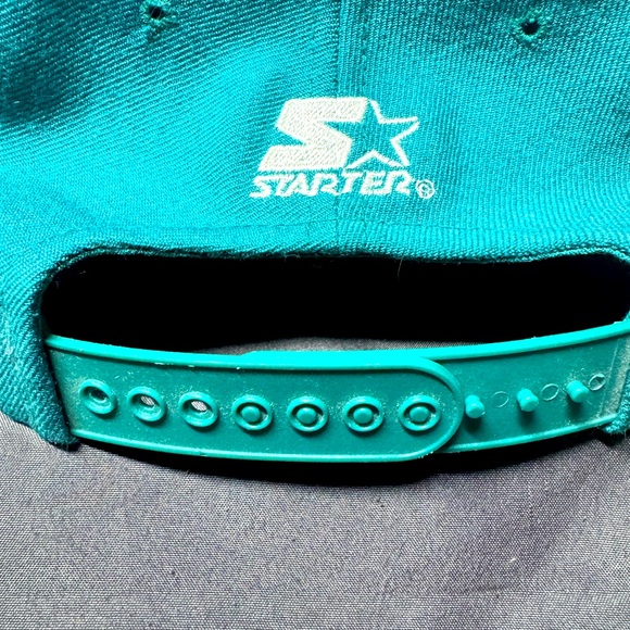 Rare Vintage 90s Miami Dolphins Starter Arch 100% Wool Snapback Hat - Picture 10 of 12